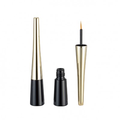 Hot sale new products OEM makeup cosmetic matte gold black slim empty liquid eyeliner tube container bottle packaging